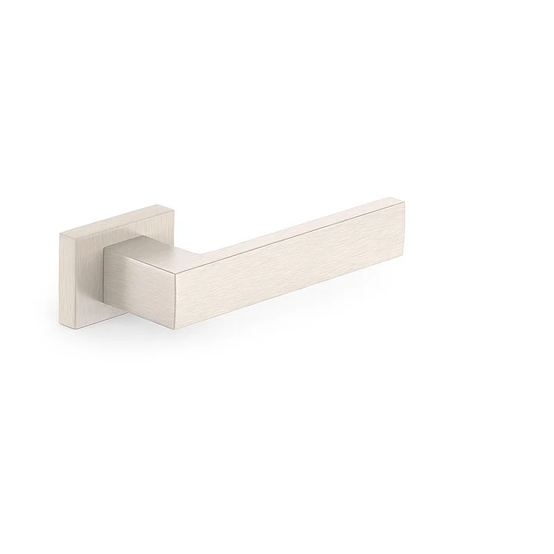 Durvju rokturis. iekštelpām SQ Satin Nickel CUBE RT. niķeļa Durvju rokturis. iekštelpām SQ Satin Nickel CUBE RT. niķeļa