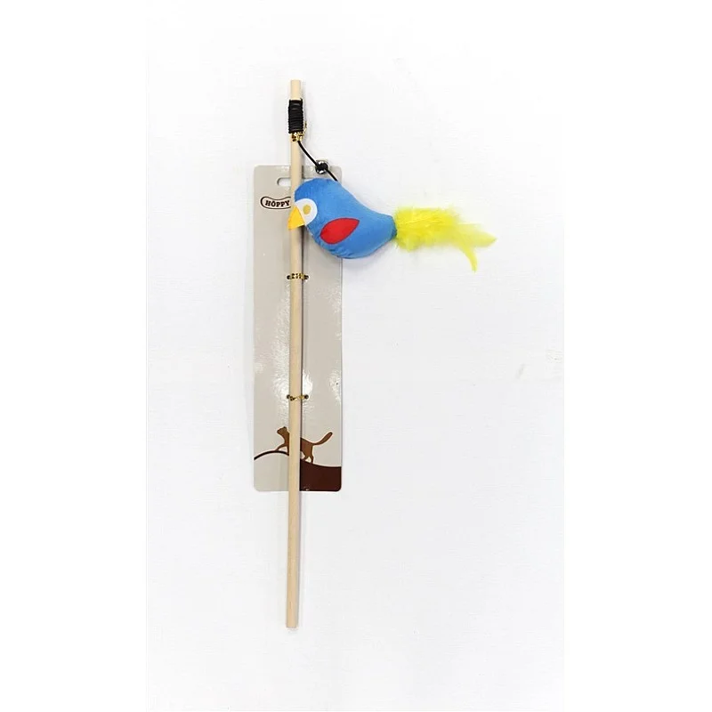 Žaislas katėms ant pagaliuko Hoppy. įvairių spalvų