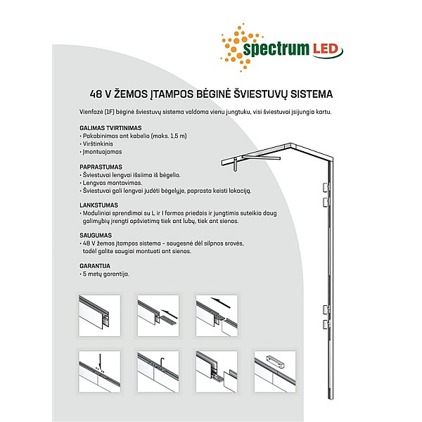 Aksesuārs Spectrum SYSTEM SHIFT 48V WLD+40023. 80 mm