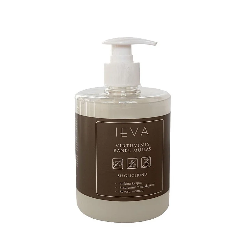 Šķidrās ziepes with glycerin Ieva virtuvinis. 500 ml Šķidrās ziepes with glycerin Ieva virtuvinis. 500 ml