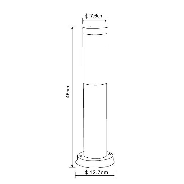 Lampa Domoletti Monteo DH022-450. 23W. E27. IP44. antracīta