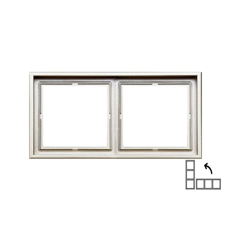 Dvivietis rėmelis LIREGUS MODERN. šampano spalvos