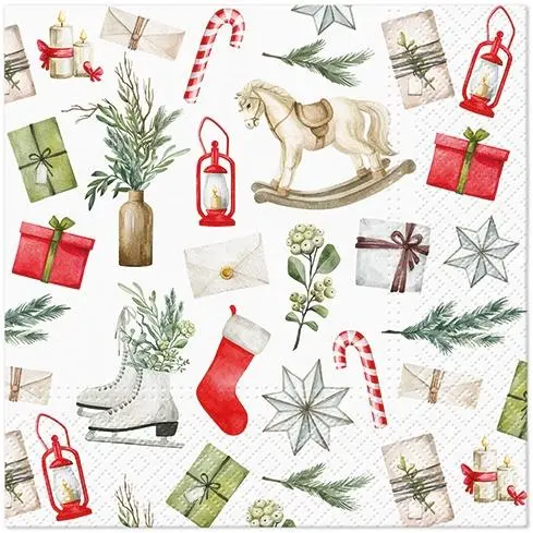 Ziemassvētku papīra salvetes. 330 mm x 330 mm. 20 gab. Ziemassvētku papīra salvetes. 330 mm x 330 mm. 20 gab.