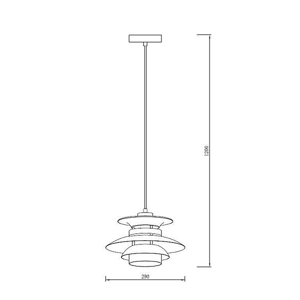 Lampa griesti Domoletti SIVAS. 40 W. E27