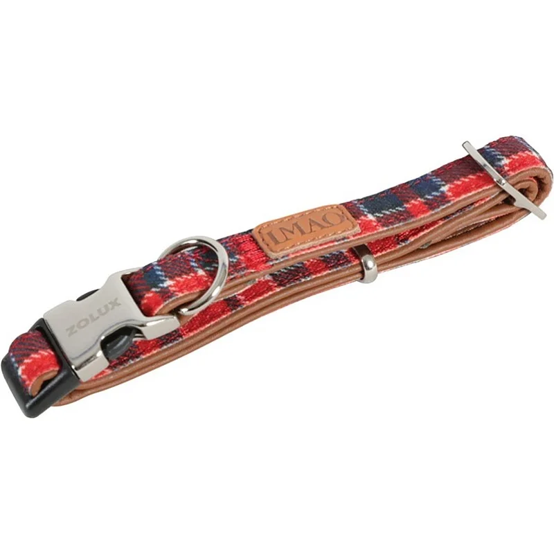 Kaklasiksna Zolux SCOTT. zila/brūna. 1200 mm x 25 mm