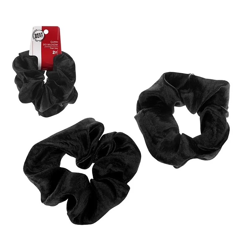 HAIR BANDS 2 PCS BLACK