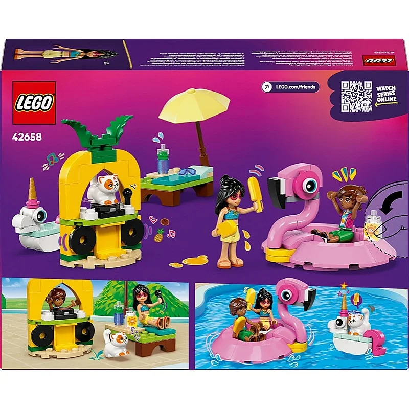 Konstruktorius LEGO® Friends Unicorn & Flamingo Pool Party Konstruktorius LEGO® Friends Unicorn & Flamingo Pool Party