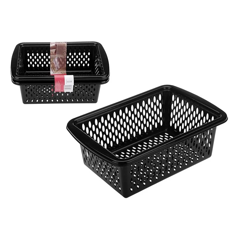 SET OF BASKETS 2 PCS 22X15X8 BALCK