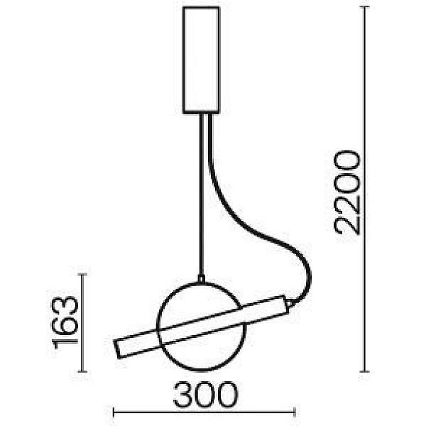 Lampa karināms Maytoni Enigma. 5 W. LED. 3000 °K