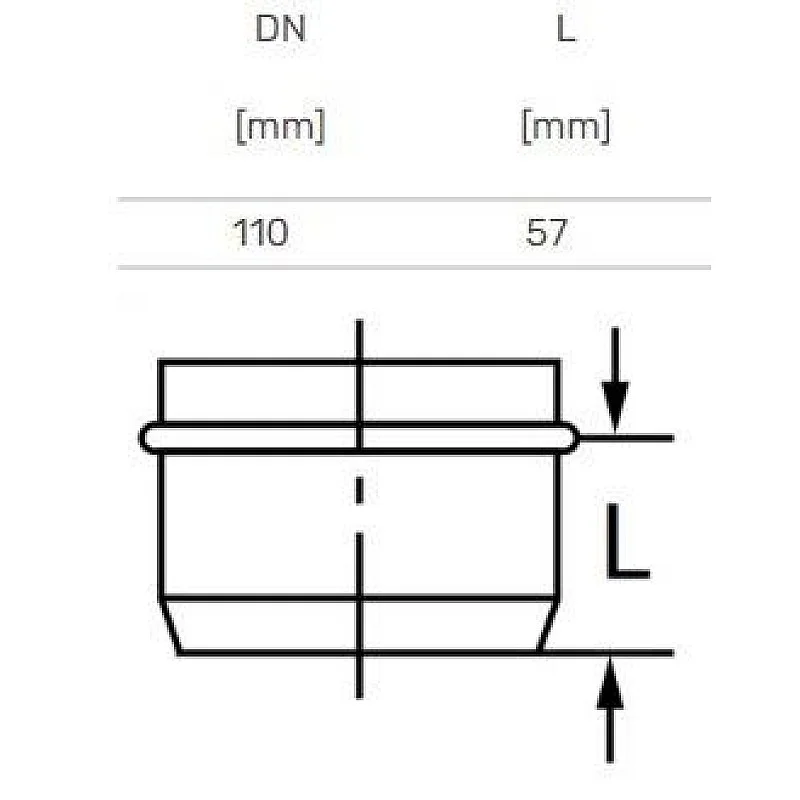 Aklė vidaus kanalizacijai Magnaplast Skolan. 110 mm Aklė vidaus kanalizacijai Magnaplast Skolan. 110 mm