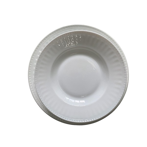 PLATE SOUP 20.3CM ROUND WHITE