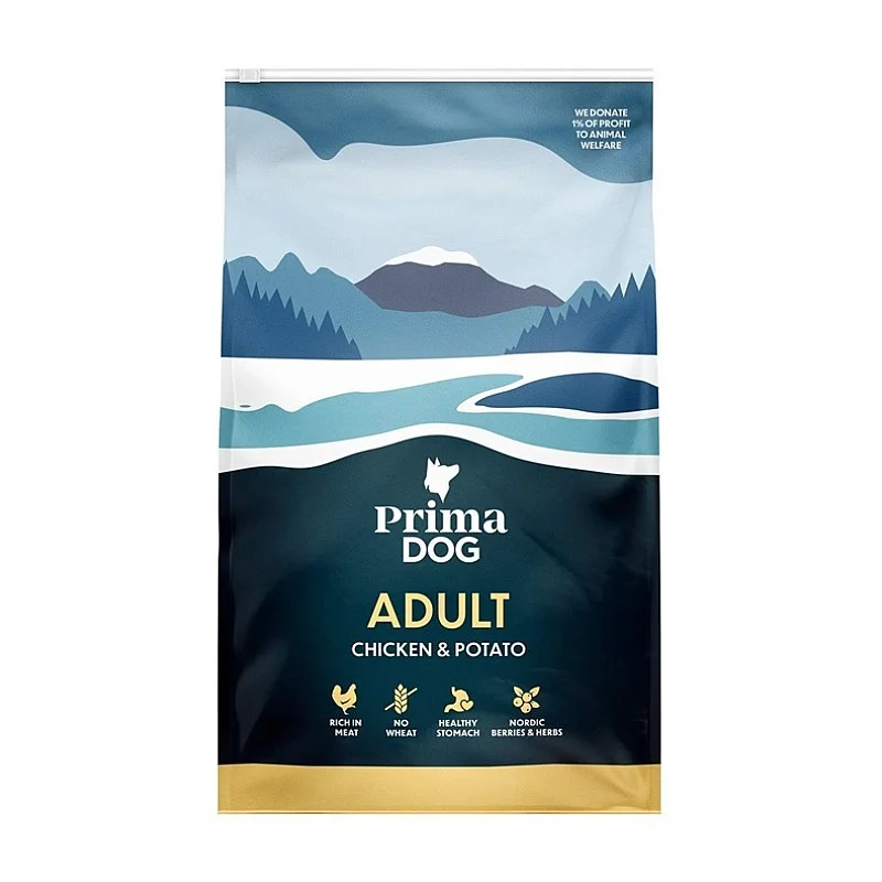 PRIMADOG CHICKEN-POTATO ADULT DOGS 3 KG