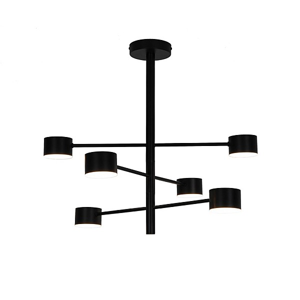 PENDANT LED LIGHT LUCA 6X4W BLACK