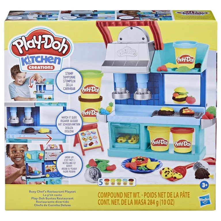 Plastilino rinkinys Play-Doh Chef's Restaurant Playset F8107