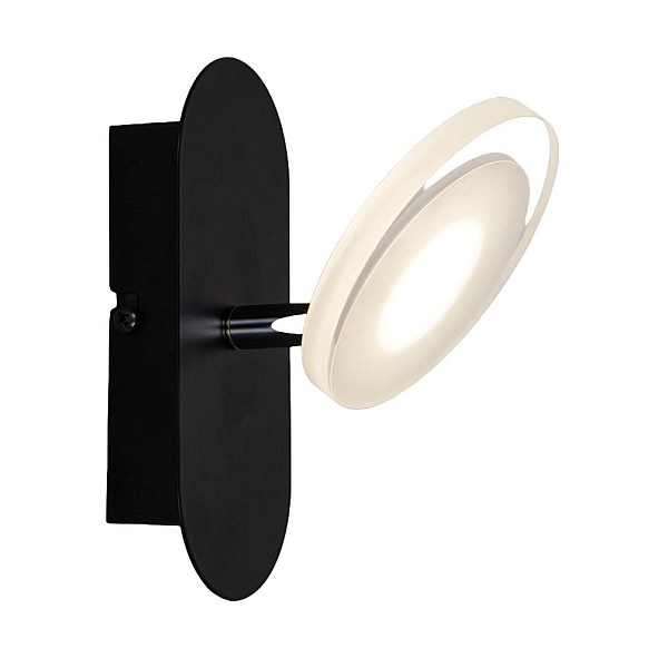 SPOT LED LIGHT PLATE 4W 3000K BLACK