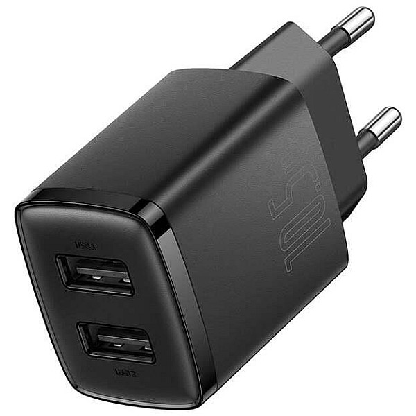 CHARGER BASEUS USB-AX2 10.5W BLACK