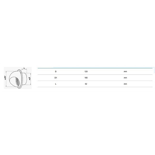 METAL HOODS MVM 122 BVS N