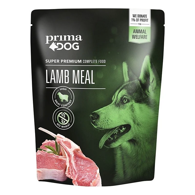 PRIMADOG LAMB MEAL 260 G. POUCH