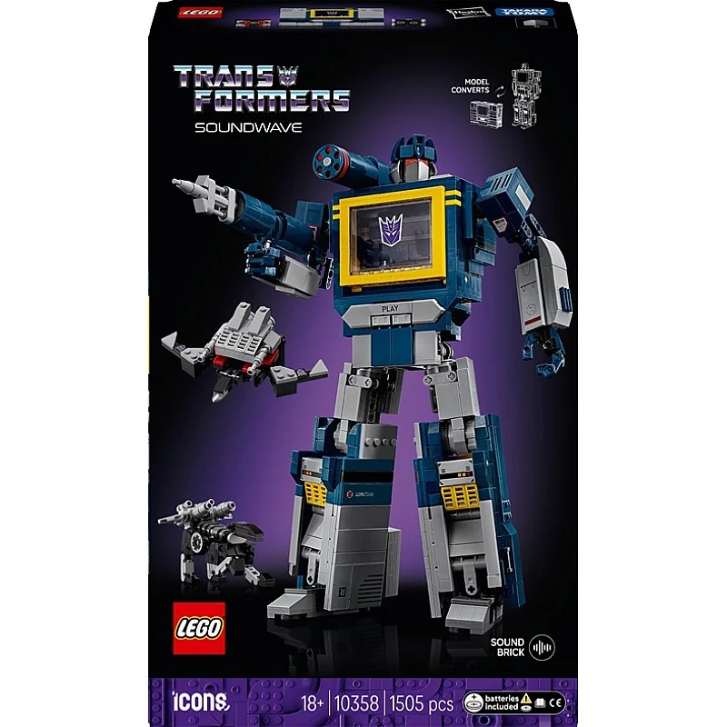 CONST LEGO TRANSFORMERS SOUNDWAVE 10358