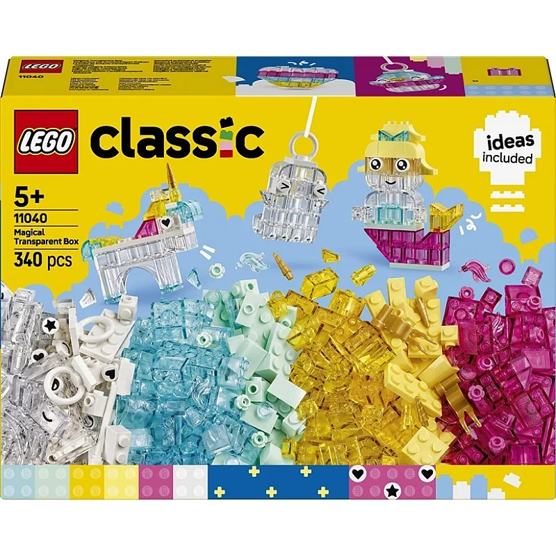 LEGO® Classic Magical Transparent Box 11040. 340 vnt.