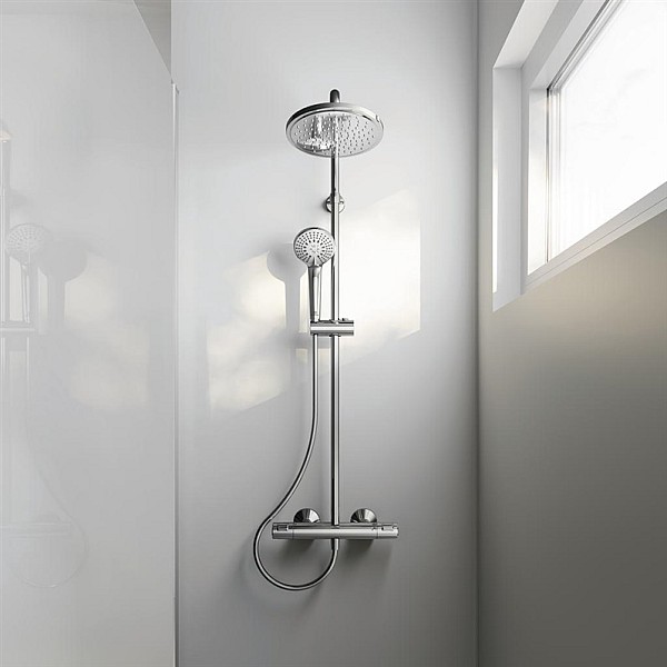 SHOWER SET THERMOS CERATHERM T25 CHROME