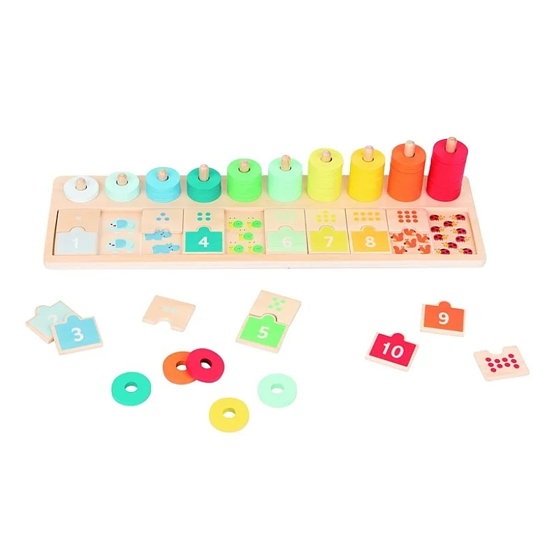 WOODEN GAME COUNT AND MATCH BOARD