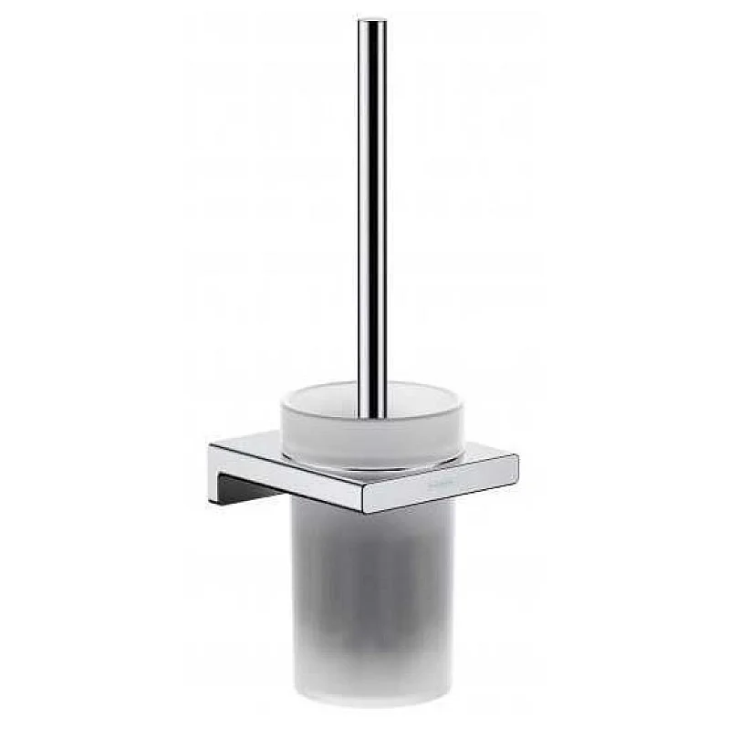 Tualetes birste Hansgrohe AddStoris. balta/hroma