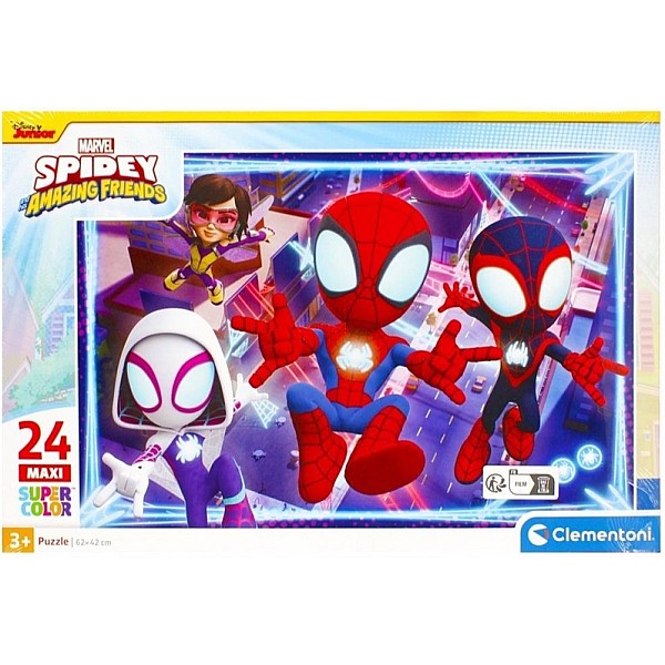 Dėlionė Clementoni MAXI SPIDEY 28527. 62 cm x 42 cm