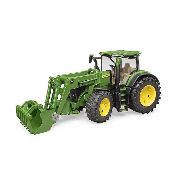 Žaislinis traktorius Bruder John Deere 7R 350 03151. žalia