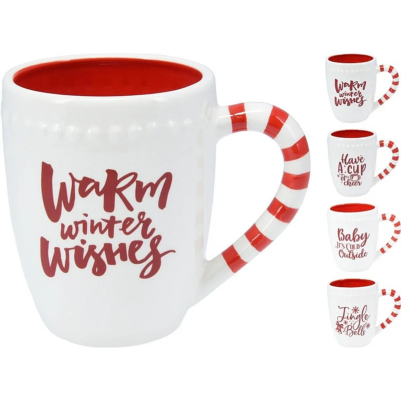 MUG WITHXMAS WORDINGS 11CM