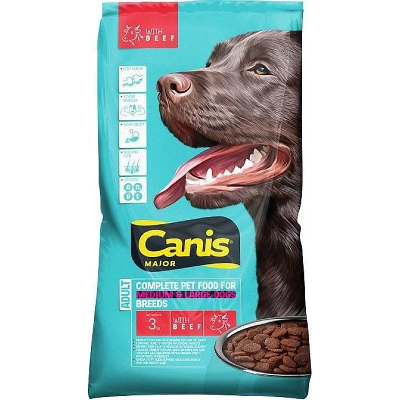 Sausā suņu barība Canis. liellopa gaļa. 3 kg Sausā suņu barība Canis. liellopa gaļa. 3 kg