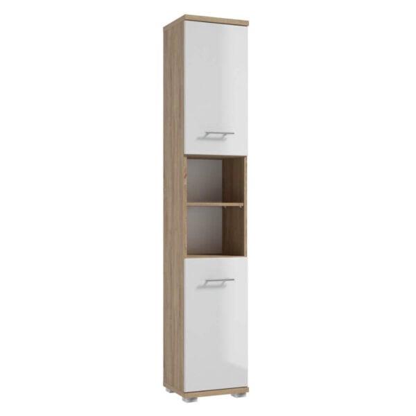 CABINET TALL BARI C35 WHITE/WOOD