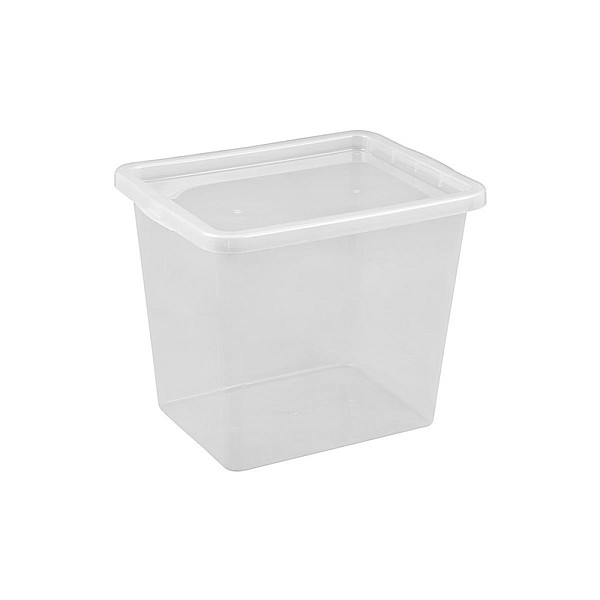 Daiktadėžė OKKO BASIC BOX. 31 l. skaidri. 33×42.5×34.7 cm