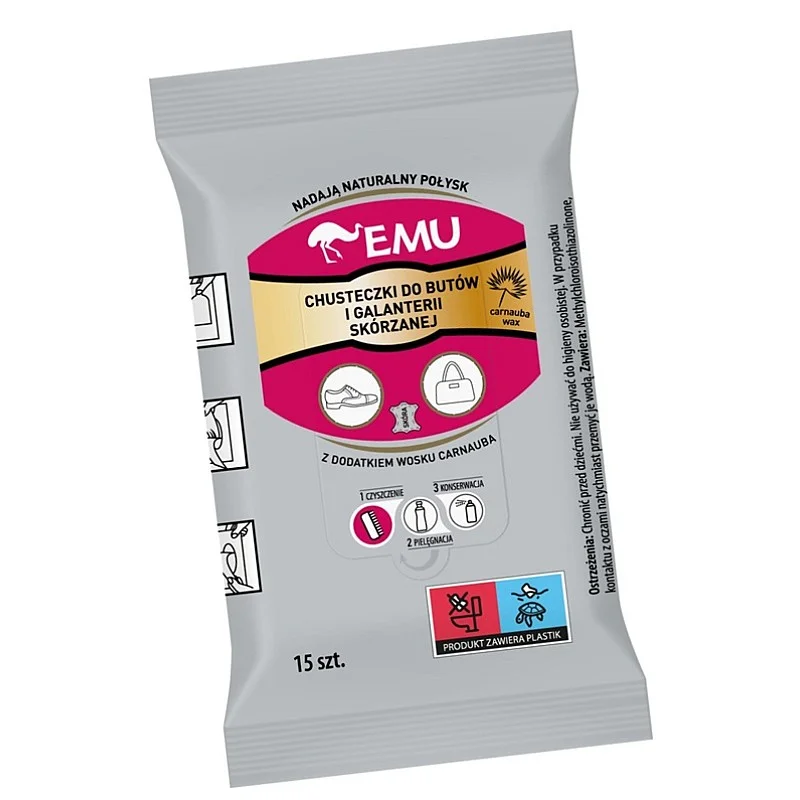 Drėgnos servetėlės EMU 15vnt.