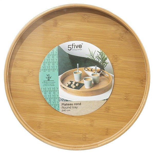 TRAY ROUND BAMBOO 40CM