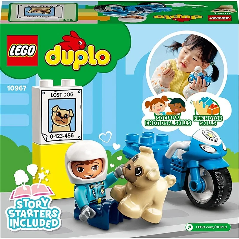 Konstruktorius LEGO® DUPLO® Policijos motociklas 10967 Konstruktorius LEGO® DUPLO® Policijos motociklas 10967