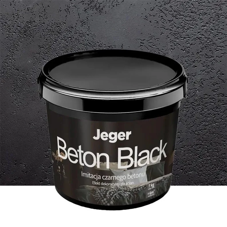 PLASTER DECOR JEGER BETON BLACK 7KG