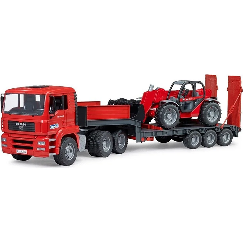 TOY LOW LOADER TRUCK WITH MANITOU