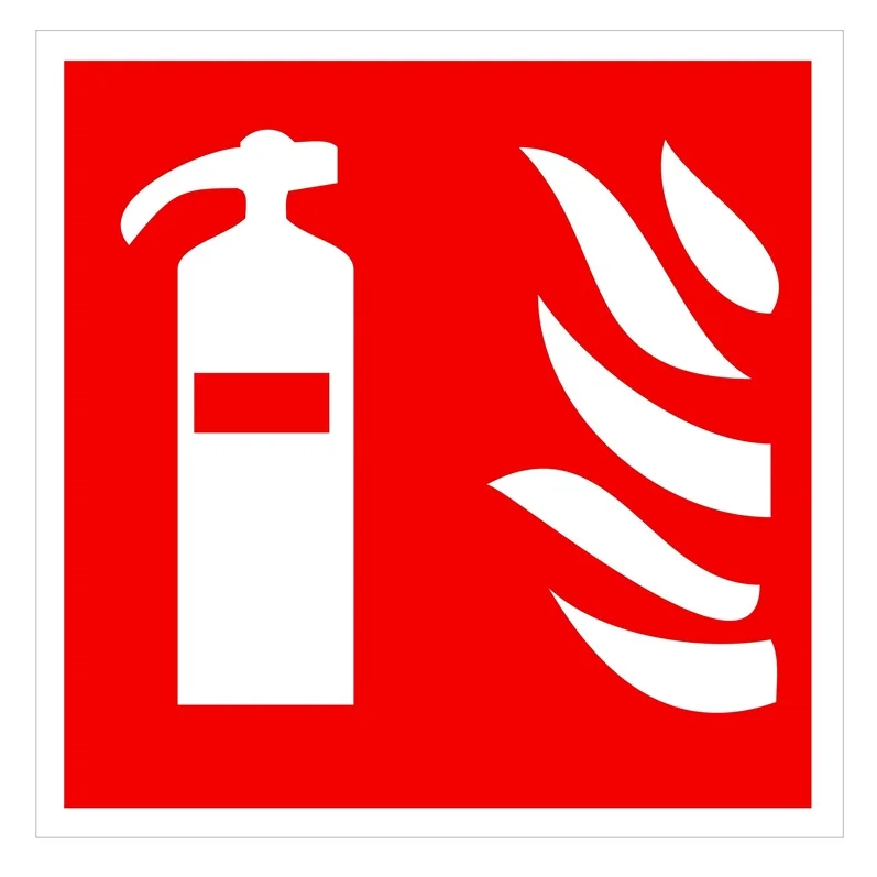 EXTINGUISHING STICKER 135X135MM