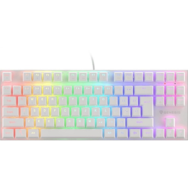 KEYBOARD GENESIS THOR 303 TKL WHT RGB