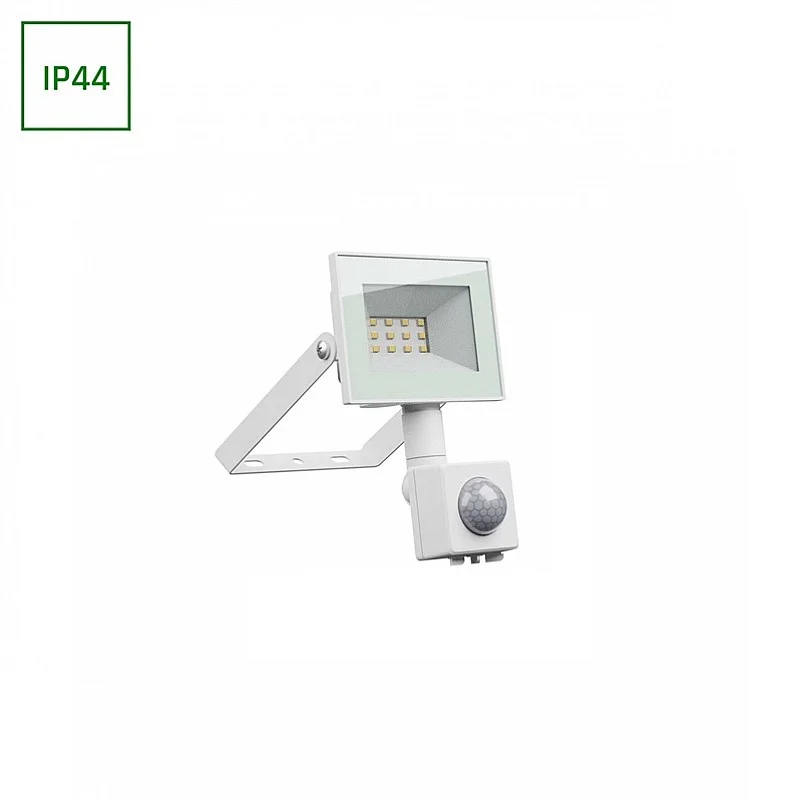 FLOODLIGH SENSOR 10W 230V NW IP44 WHITE