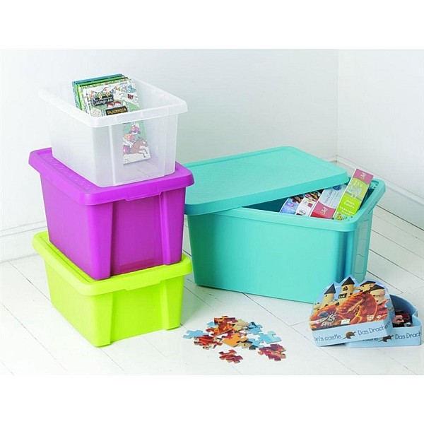 STORAGEBOXCURVER 16L+LID GREEN 598