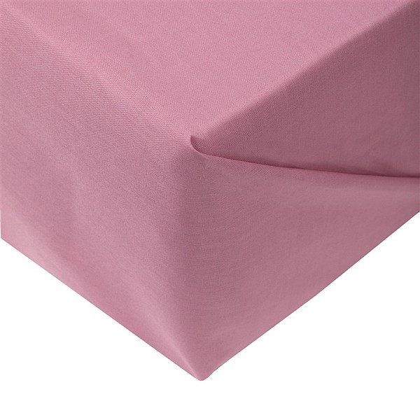 FLAT SHEET COTTON 180X220 CM PINK