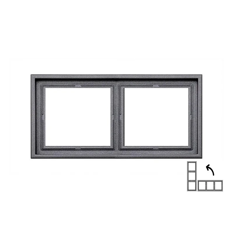 Dvivietis rėmelis LIREGUS MODERN. juodos matinės spalvos