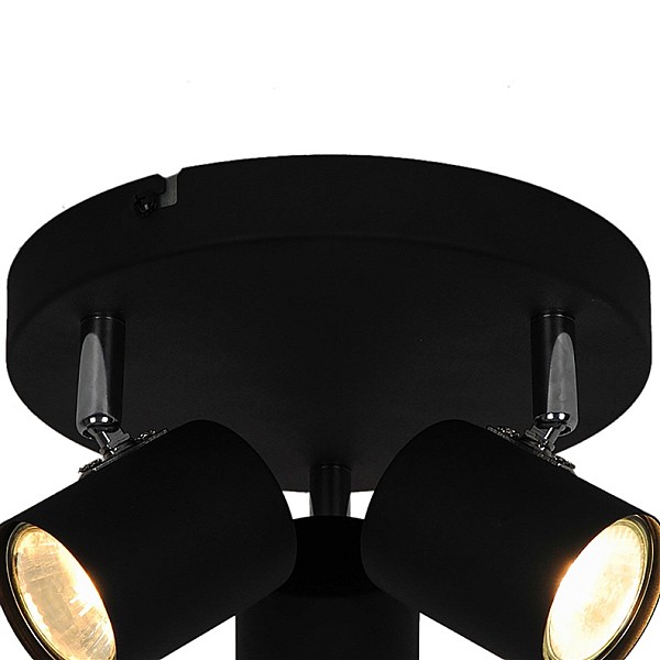 Lampa pārvietojams Okko Safi GU13014D-3R BLK. 15 W. GU10