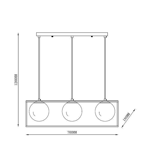 Lampa griesti Domoletti DRIFT. 120 W. E14