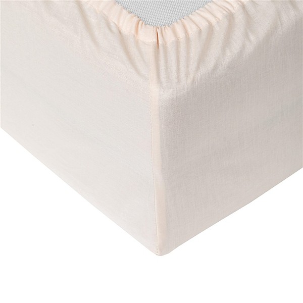 FITTED SHEET POLYCOTTON 160X200+25 BEIGE