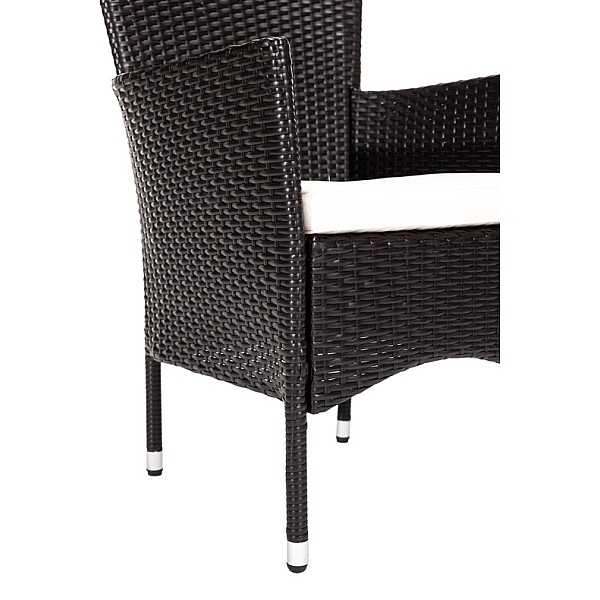 CHAIR WICKER BLACK