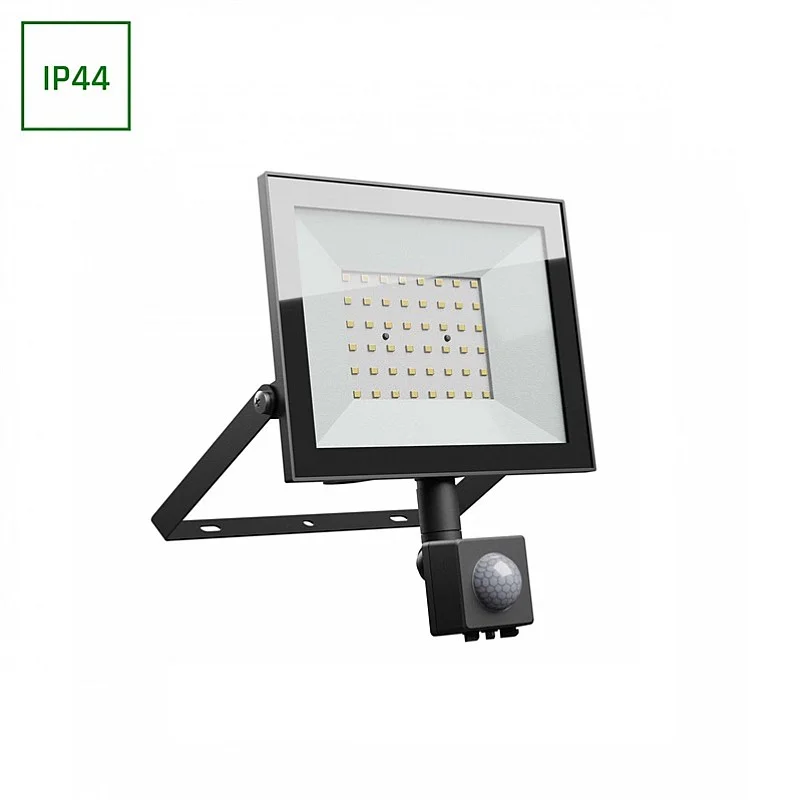 FLOODLIGH SENSOR 50W 230V NW IP44 BLACK