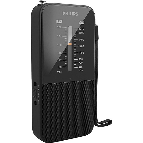 Radio uztvērējs Philips TAR1509/00. melna